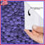 Rideaux de douche mauve à motif floral extra long-1690765043