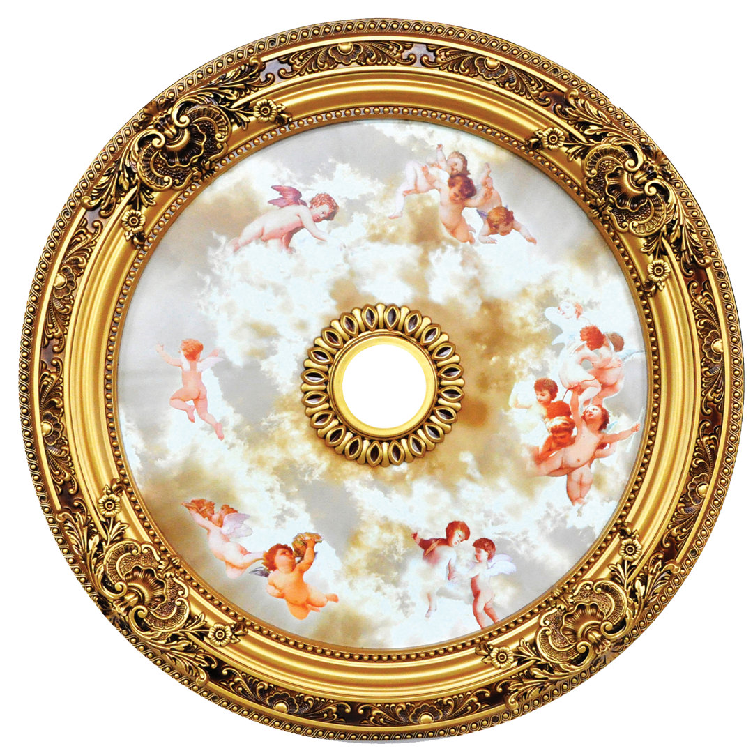 Angel Round Ceiling Medallion Artistry Lighting 