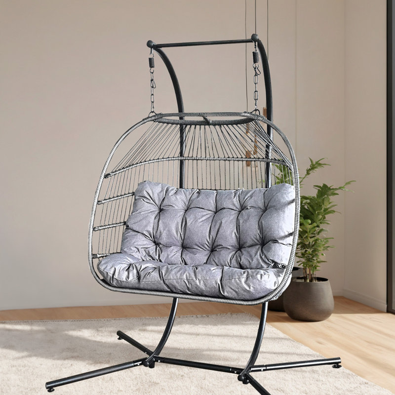 Bradham 180 Person Porch Swing, Grey