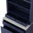 Modern 83.7Inch High Kitchen Pantry, Freestanding Tall Kitchen Hutch With Faux Marble Top, Display Cupboard Cabinet With 5 Storage Drawers And Adjustable Shelf, Blue-212073464