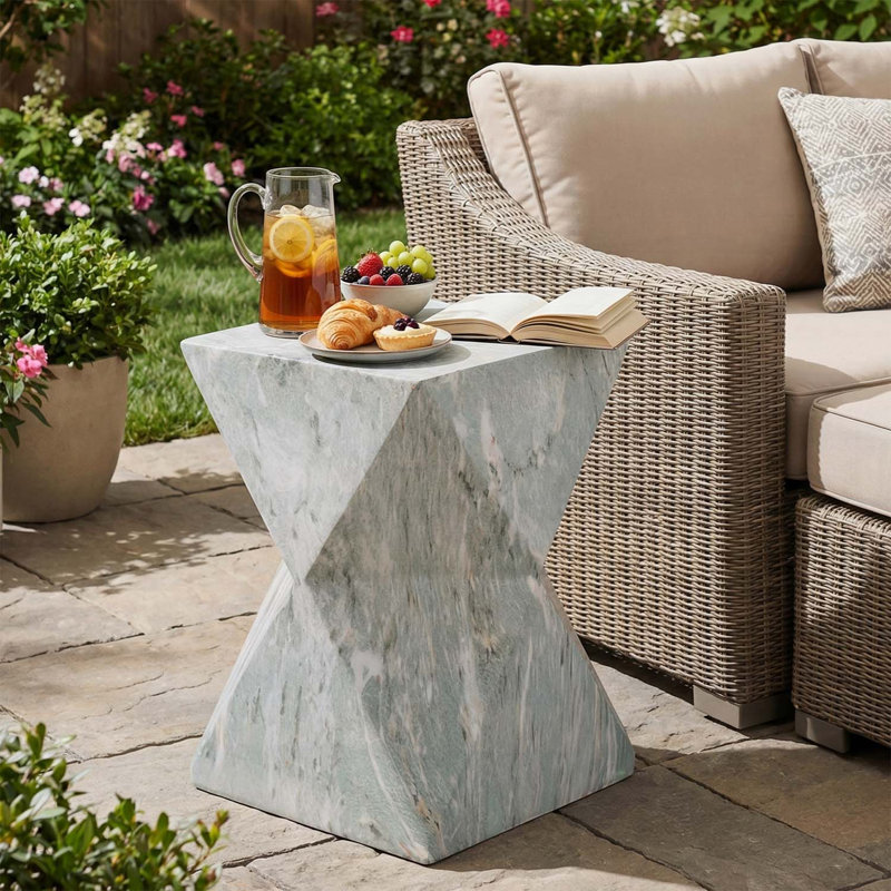 Table de bout pour l'intérieur et l'extérieur, salon, chambre à coucher et patio