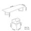 Ensembles de tables de conférence simples en bois massif haut de gamme-692729958