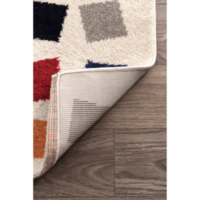 Baynard Kaleidoscope Geometric Multi/Yellow/Blue/Pink Area Rug
