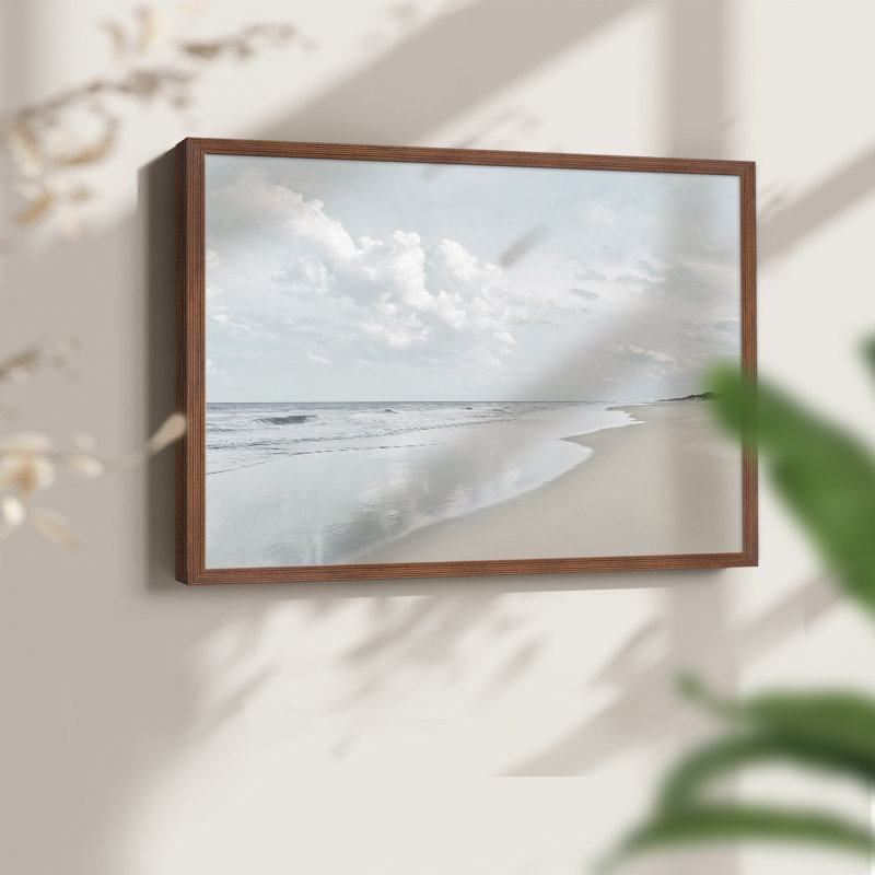 Seaglass Shoreline -Framed Print - Restickable