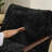 Plush Rabbit Fur Lazy Chair - Rubber Wood Arms, Iron Frame (Living Room/Bedroom)-492150725