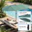 Parasol de marché double face 15 pi avec base robuste-291150052