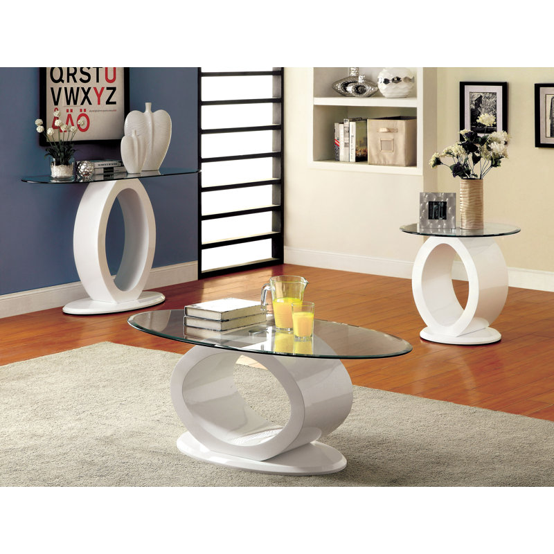 Table basse Rehberg, Blanc