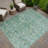Machine Washable Indoor/Outdoor Chantille ACN2324 Ikat Rug-825047748