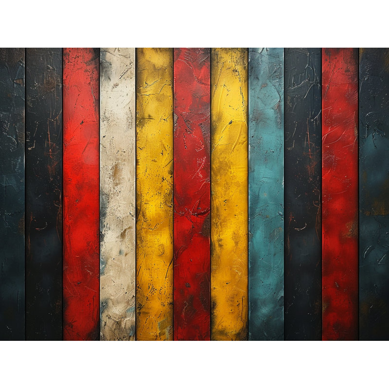 Vertical Lines Abstract Polyester Blackout Filters Out A Lot Of Light Curtain Single Panel, 53" W x 99" L