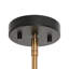 Luminaire suspendu doré 1 lumière H 12 po Sandrell