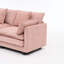 Canapé modulaire en L avec repose-pieds convertible-345870505