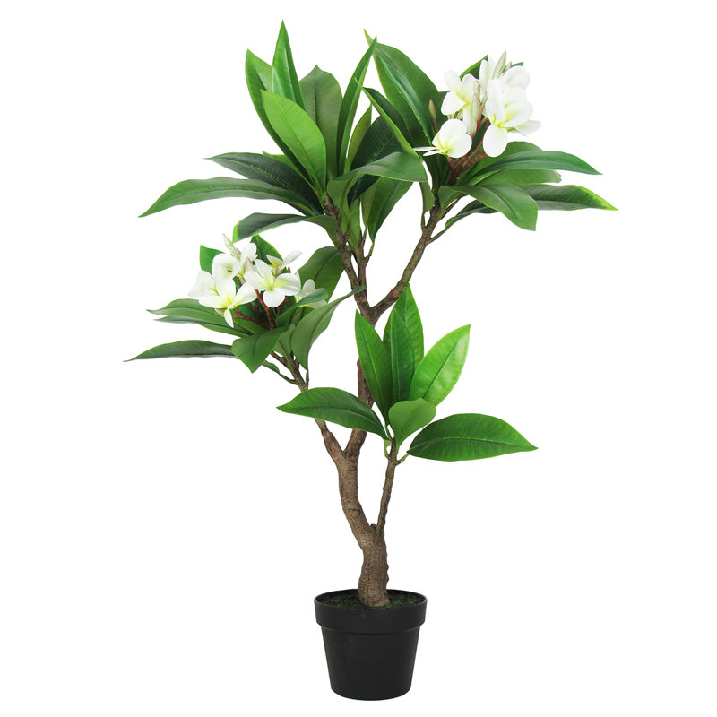 Plumeria artificiel 36 po en pot