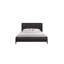 Ensemble de chambre à coucher 3 pièces avec lit à panneaux en grains de poivre et tables de chevet USB-315103380
