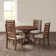 Trevion 5-piece Mahogany Solid Wood Dining Set