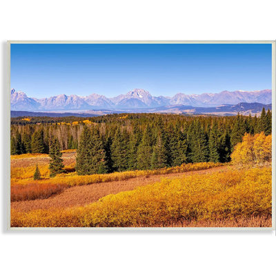 Distant Mountains - Photographie sans cadre sur panneau de fibres à densité moyenne