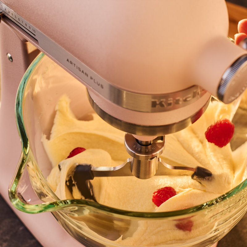Mélangeur KitchenAid® Artisan Plus avec lumière de cuve intégrée et contrôle de vitesse précis - rose plume, Feather Pink