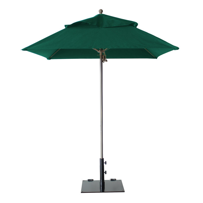 Parasol de marché carré 6 pi 6 po, Vert
