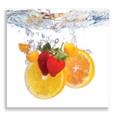 'Fruit Splash I,' Acrylic Glass Wall Art