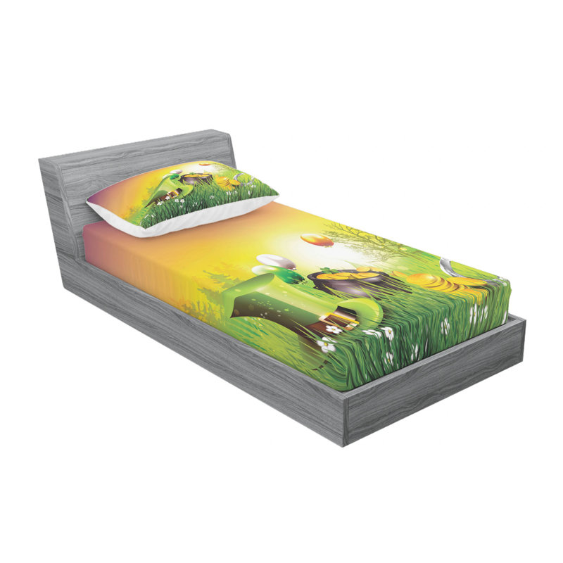 Microfiber Sheet Set, Twin Sheet Set with 1 Pillowcase