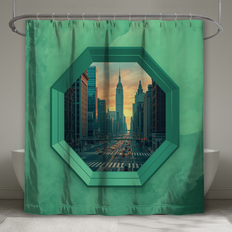 Rideaux de douche Cityscape, L 70 po x H 72 po