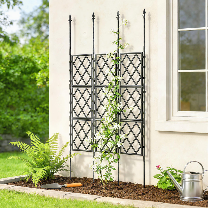 Treillis de jardin pliable, treillis de soutien d'escalade en treillis