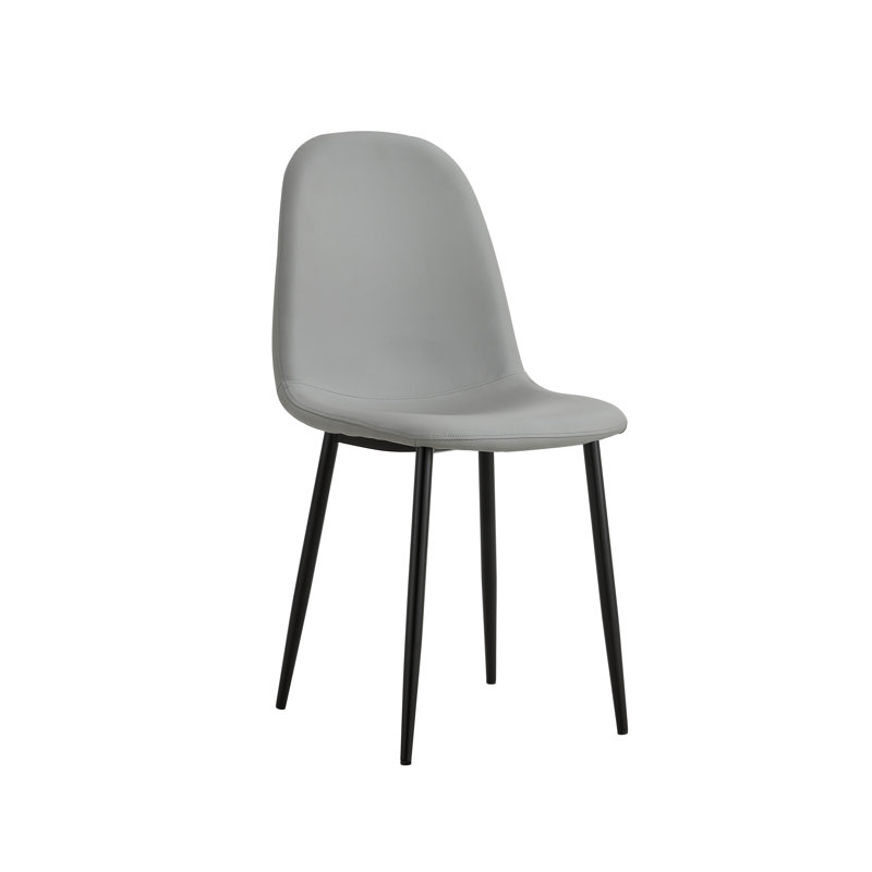 Chaise de salle à manger rembourrée Sera, gris