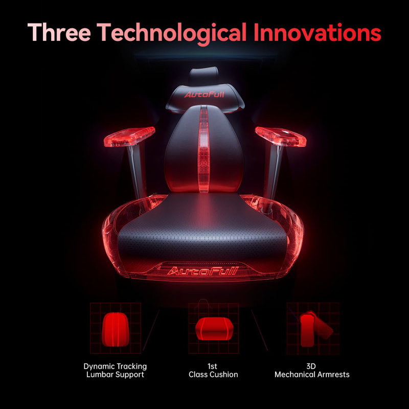 Autofull M6 Ergonomics Gaming Chair with AUTO Dynamic Tracking Lumbar Support and 3D Armrests