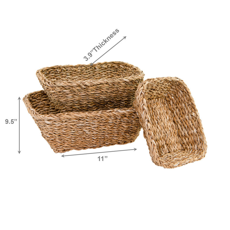 Haight 3Pc Rect. Herbe de mer naturelle