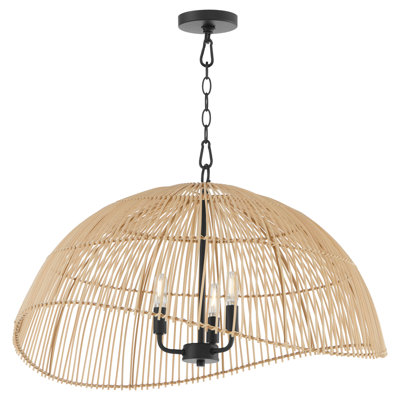 27x16 / 3LT RATTAN PENDANT