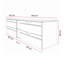 140mm Double Bathroom Vanity with Ceramic Basin