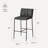 Maven Lane Gerard Stool with Faux Leather Upholstery-108989933-108989935