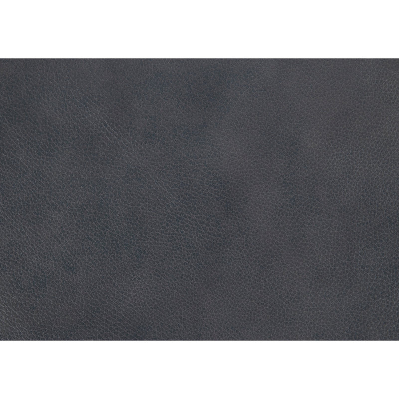 Causeuse, Cuir gris, L 70,5 po