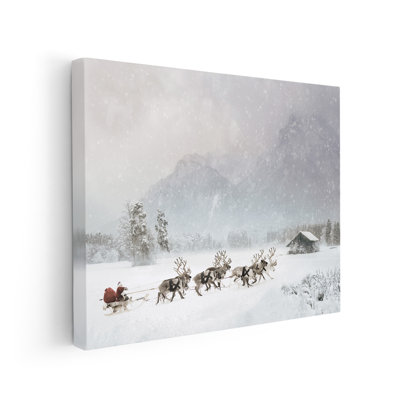 Santa Claus Reindeer Sleigh