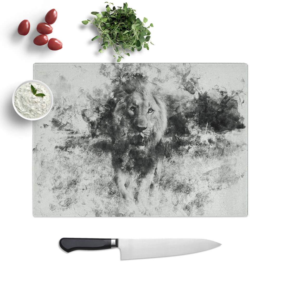 Lion Vol.5 Watercolour Chopping Board