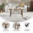 Dake Solid Wood Farmhouse Trestle Style Coffee Table-375658920