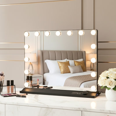Miroir de plancher en bois Athenais