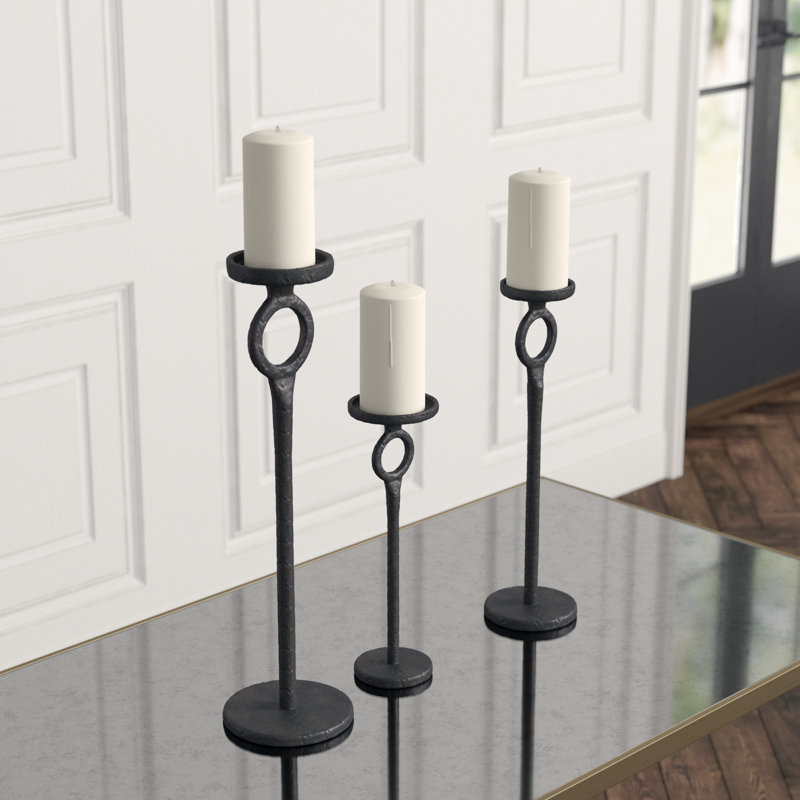 Duke Candlestick, 17" H x 4.75" W x 4.75" D