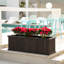 Barros Cedar Wood Raised Garden Bed Planter Box with Bottom Board, Drainage Holes and Liner-1945248157-1945248144