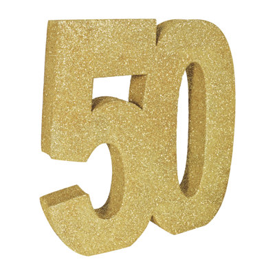 Centre de table 3-D scintillant "50"