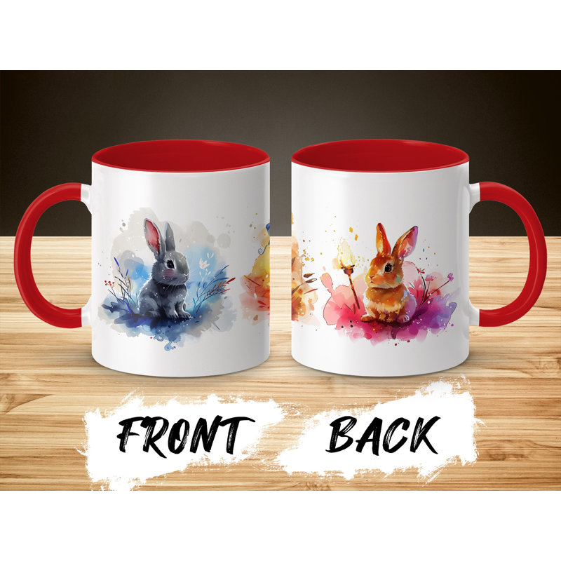 Ceramic Coffee Mug, Red