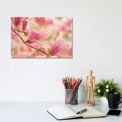 Pink 1 Piece Wrapped Canvas Wall Art