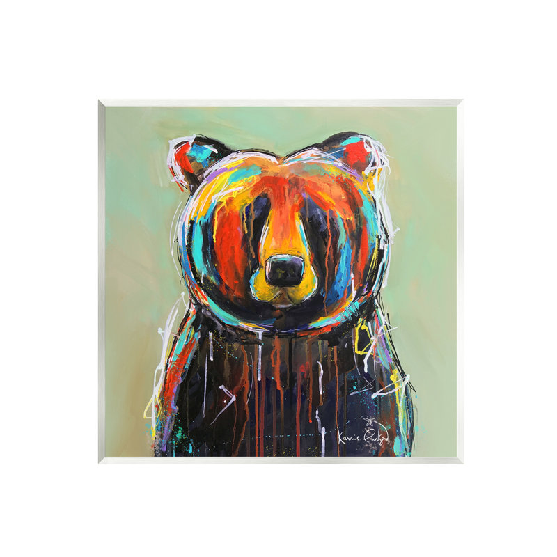 "Abstract Urban Bear", art mural par Karrie Evenson