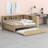 Wood Daybed With Storage Shelves And Trundle