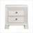 Classic Luxury Pearl White 2-Drawer Wooden Bedroom Nightstand