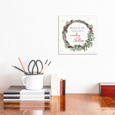 Holiday On The Farm X by Anne Tavoletti - Wrapped Canvas Print