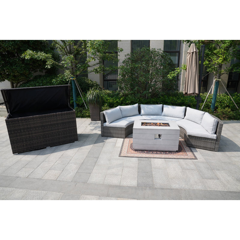 6 - Person Patio Conversation Set with Cushions