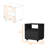 1 Bedroom Nightstand With Smooth And Black Finish In Functional Mobility For-159531446