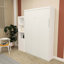 Lit escamotable horizontal avec tablettes de rangement et lattes de soutien pour la chambre à coucher-497796964