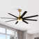 Jamii-Leigh Large Indoor/Covered Outdoor Modern Ceiling Fan with Led Lights and Remote, 6-Speed, Reversible Quiet DC Motor, Timer, 8-ABS-Blade
