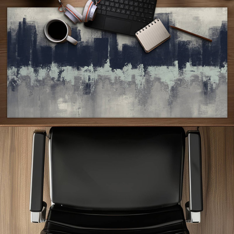 City by sponge technique - 15.75"x31.50" Desk mat